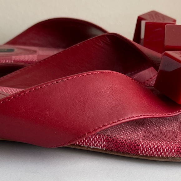 Louis Vuitton Red Dice Sandals - Picture 6 of 8